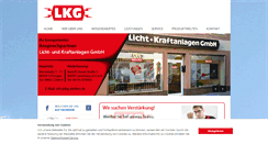 Desktop Screenshot of lkg-elektro.de